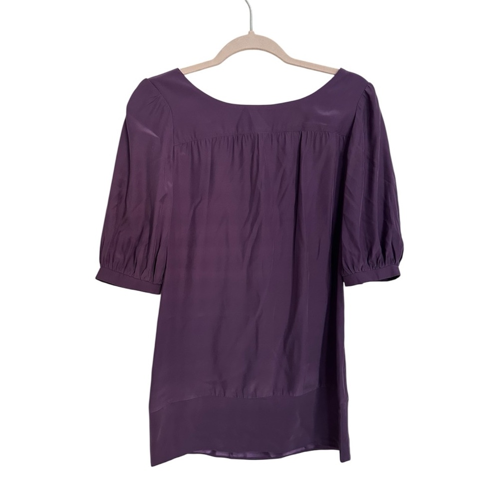 Amanda Uprichard Deep Purple Blouse